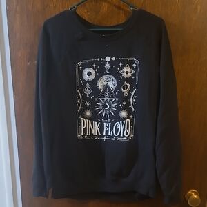 Black Pink Floyd Graphic Sweatshirt